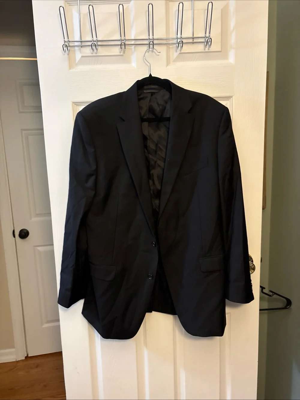 Lauren Ralph Lauren Men's Black Two-Button Suit Jacket